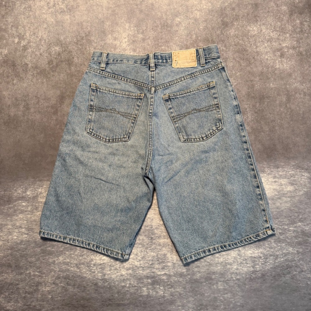 Vintage Bugle Boy Jeans 765 Mens 30 Light Wash Denim Shorts 90s Baggy Skater